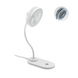 Ventilateur de Bureau Pratique et Éclairant - VIENTO Matières : ABS Couleurs : blanc