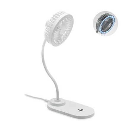 Ventilateur de Bureau Pratique et Éclairant - VIENTO Matières : ABS Couleurs : blanc