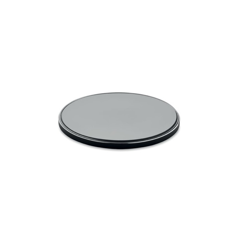 Chargeur sans fil  en verre 10W - RESS Matières : verre Couleurs : noir cadeau entreprise pas cher
