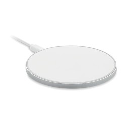 Chargeur sans fil  en verre 10W - RESS Matières : verre Couleurs : blanc personnalisable avec votre logo