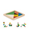 Puzzle en bois personnalisé Tangram - Idéal cadeau Matières : bois Couleurs : bois