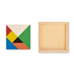 Puzzle Tangram en Bois Coloré - Jeu de Patience 2