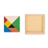Puzzle en bois personnalisé Tangram - Idéal cadeau Matières : bois Couleurs : bois personnalisable avec votre logo