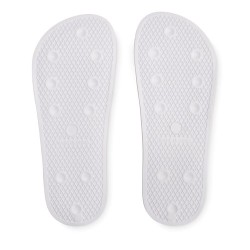 Claquettes Antidérapantes Personnalisées 44/45 - KOLAM Matières : EVA Couleurs : blanc goodies publicitaire événementiel