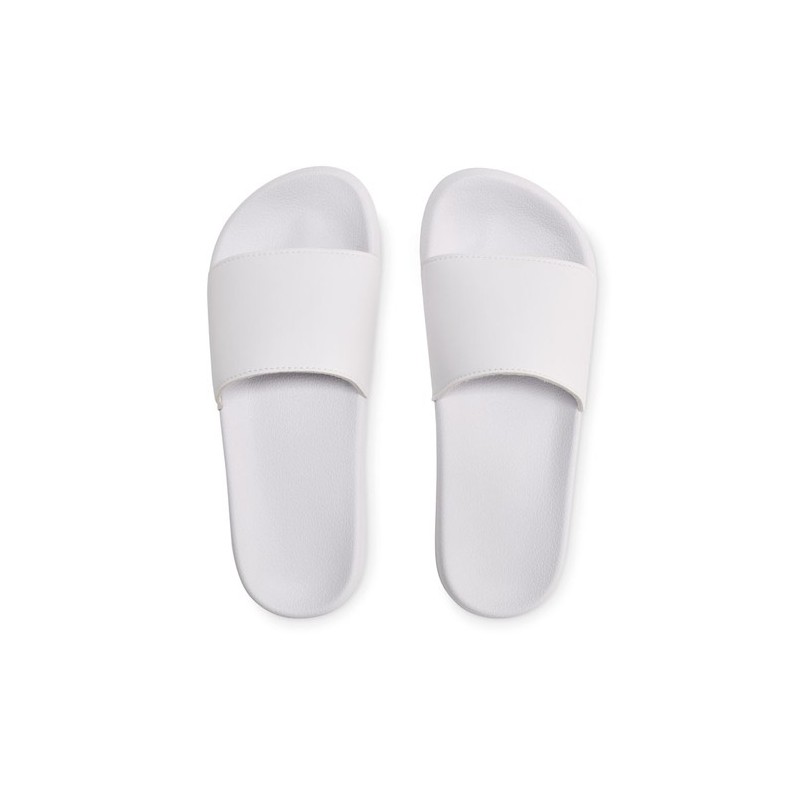Claquettes Antidérapantes Personnalisées 44/45 - KOLAM Matières : EVA Couleurs : blanc objet promotionnel éco-responsable