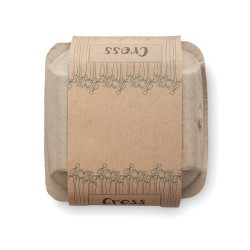 Kit de culture  et pratique personnalisé de cresson Couleurs : beige Matières : terre cuite 2