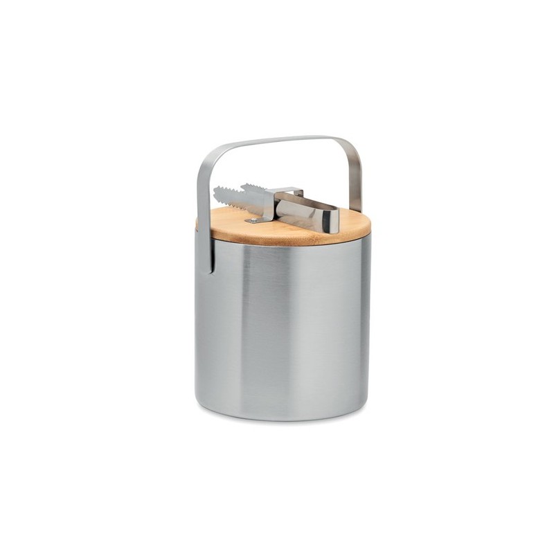 Seau à glace personnalisé 1.2L  - KOKKOLA Matières : acier inoxydable Couleurs : argenté mat