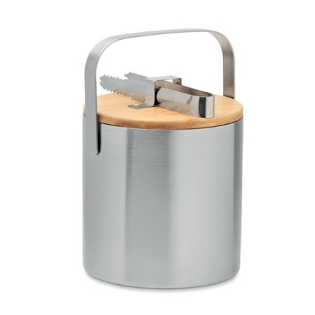 Seau à glace personnalisé 1.2L  - KOKKOLA Matières : acier inoxydable Couleurs : argenté mat