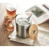 Seau à glace personnalisé 1.2L  - KOKKOLA Matières : acier inoxydable Couleurs : argenté mat cadeau entreprise pas cher