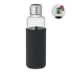 Bouteille à Rappel en Verre Personnalisée - INDER Matières : borosilicate Couleurs : noir
