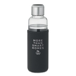 Bouteille à Rappel en Verre Personnalisée - INDER Matières : borosilicate Couleurs : noir cadeau entreprise pas cher