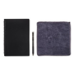 Carnet A5 Effaçable Personnalisé - NOBUUK Matières : papier Couleurs : noir cadeau entreprise pas cher