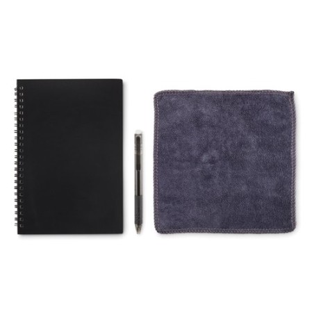 Carnet A5 Effaçable Personnalisé - NOBUUK Matières : papier Couleurs : noir cadeau entreprise pas cher