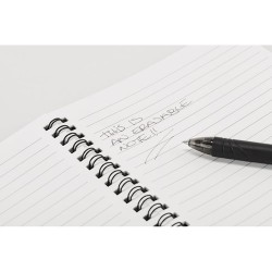 Carnet A5 Effaçable Personnalisé - NOBUUK Matières : papier Couleurs : noir impression haute définition