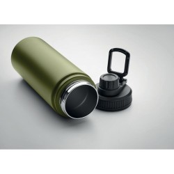 Bouteille isolée double paroi 500 ml personnalisée - MILI Matières : acier inoxydable Couleurs : vert foncé marquage laser ultra