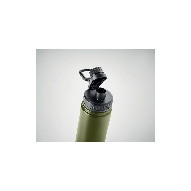 Bouteille isolée double paroi 500 ml personnalisée - MILI Matières : acier inoxydable Couleurs : vert foncé objet promotionnel é