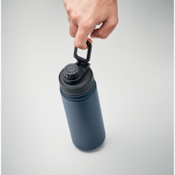 Bouteille isolée double paroi 500 ml personnalisée - MILI Matières : acier inoxydable Couleurs : bleu marine impression haute dé