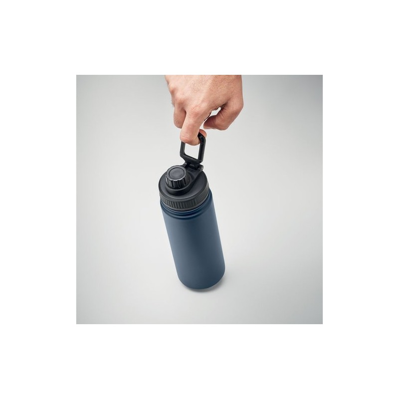 Bouteille isolée double paroi 500 ml personnalisée - MILI Matières : acier inoxydable Couleurs : bleu marine impression haute dé