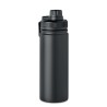 Bouteille isolée double paroi 500 ml personnalisée - MILI Matières : acier inoxydable Couleurs : noir personnalisable avec votre