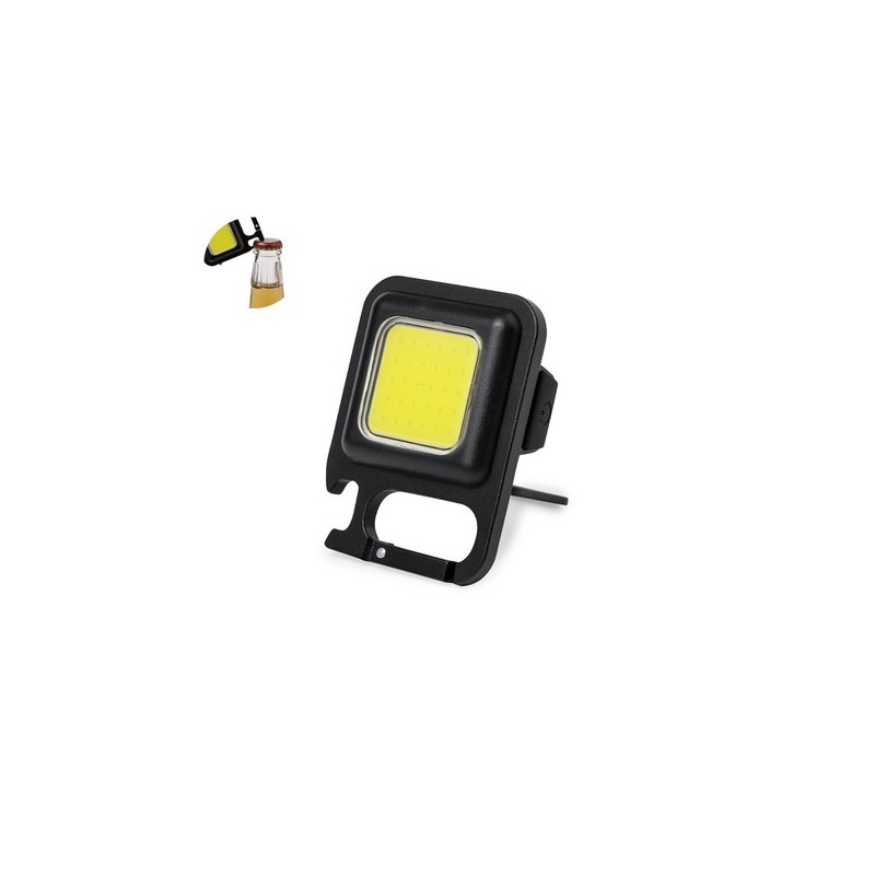 Lampe Ouvre Bouteille Personnalisée Économique - Shaula Couleurs : noir personnalisable avec votre logo