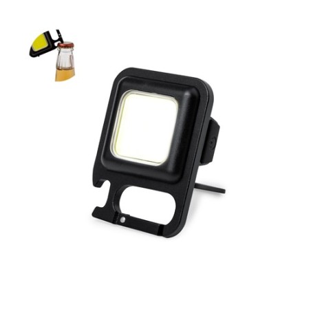 Lampe Ouvre Bouteille Personnalisée Économique - Shaula Couleurs : noir cadeau entreprise pas cher