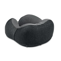 Oreiller de voyage  en RPET personnalisé - BANTAL Matières : PU Couleurs : pierre 2