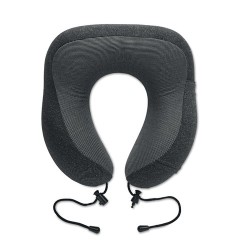 Oreiller de voyage  en RPET personnalisé - BANTAL Matières : PU Couleurs : pierre cadeau entreprise pas cher