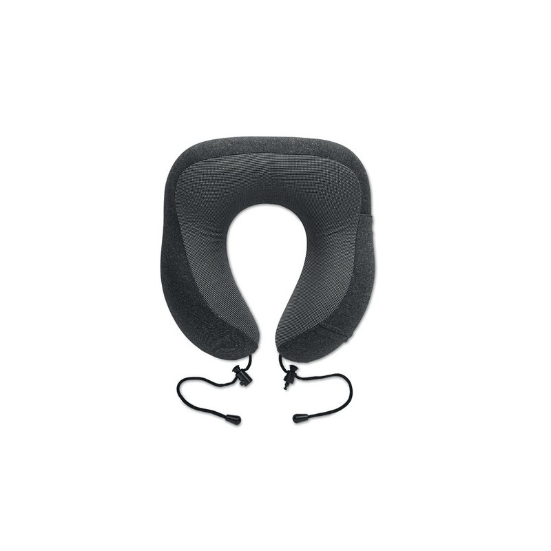 Oreiller de voyage  en RPET personnalisé - BANTAL Matières : PU Couleurs : pierre cadeau entreprise pas cher