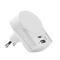 Chargeur USB Éco-responsable Universel 27W - Skross Euro Matières : ABS Couleurs : blanc