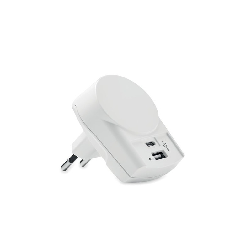 Chargeur USB Éco-responsable Universel 27W - Skross Euro Matières : ABS Couleurs : blanc