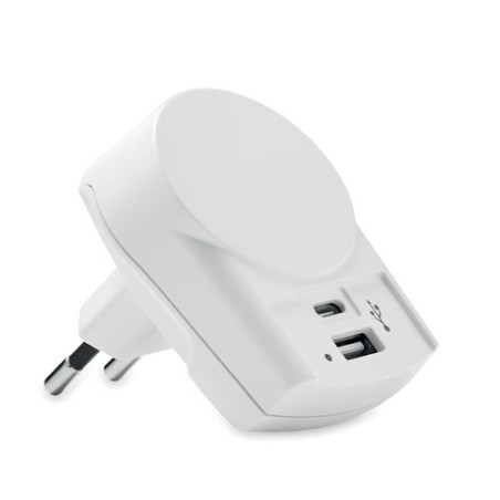 Chargeur USB Éco-responsable Universel 27W - Skross Euro Matières : ABS Couleurs : blanc