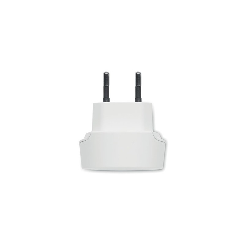 Chargeur USB Éco-responsable Universel 27W - Skross Euro Matières : ABS Couleurs : blanc goodies publicitaire événementiel