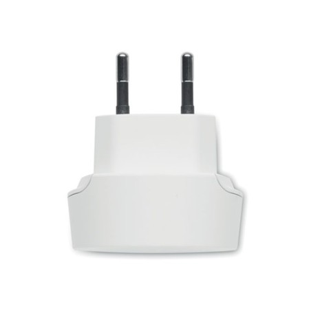 Chargeur USB Éco-responsable Universel 27W - Skross Euro Matières : ABS Couleurs : blanc goodies publicitaire événementiel