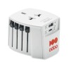 Adaptateur Universel Pratique A/C USB Personnalisé Skross MUV Matières : ABS Couleurs : blanc goodies publicitaire événementiel