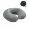 Oreiller de voyage  personnalisé en RPET 210D Matières : PU Couleurs : gris