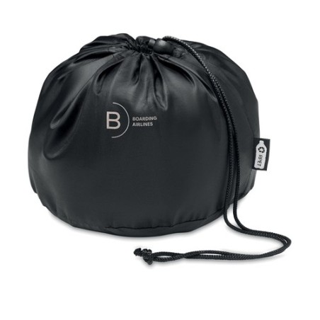 Oreiller de voyage  personnalisé en RPET 210D Matières : PU Couleurs : gris cadeau entreprise pas cher
