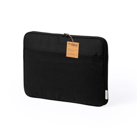 Housse Éco-responsable d'Ordinateur Portable - Albarn Matières : coton recyclé Couleurs : noir objet promotionnel éco-responsabl