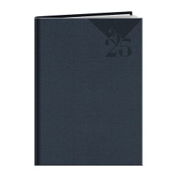 Agenda Éco-responsable Personnalisé 2025 SORRENTE Couleurs : bleu marine Matières : papier (FSC) 2