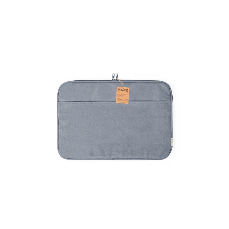 Housse Éco-responsable d'Ordinateur Portable - Albarn Matières : coton recyclé Couleurs : gris personnalisable avec votre logo