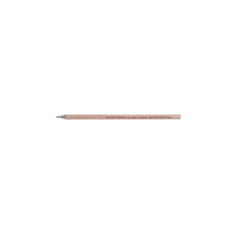 Crayon Rond Éco-responsable 17 SANS VERN - Marquage Personnalisé impression logo haute qualité