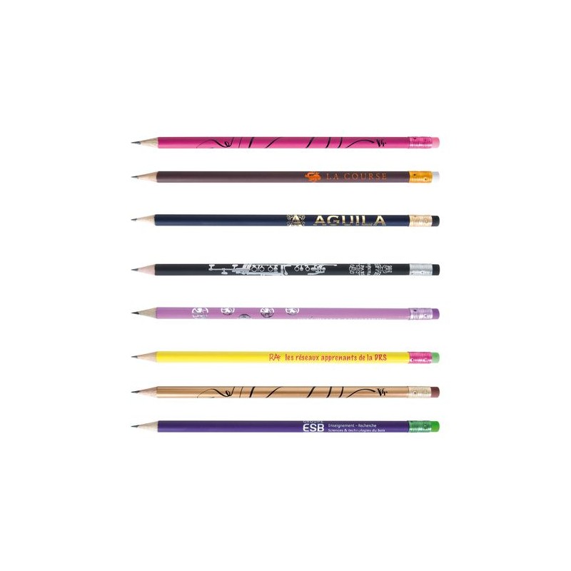Crayon Bi-Couleurs Éco-responsable 17,6 Pantone T - Personnalisable ECO ROND accessoire événementiel unique