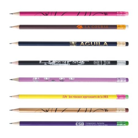 Crayon Bi-Couleurs Éco-responsable 17,6 Pantone T - Personnalisable ECO ROND accessoire événementiel unique