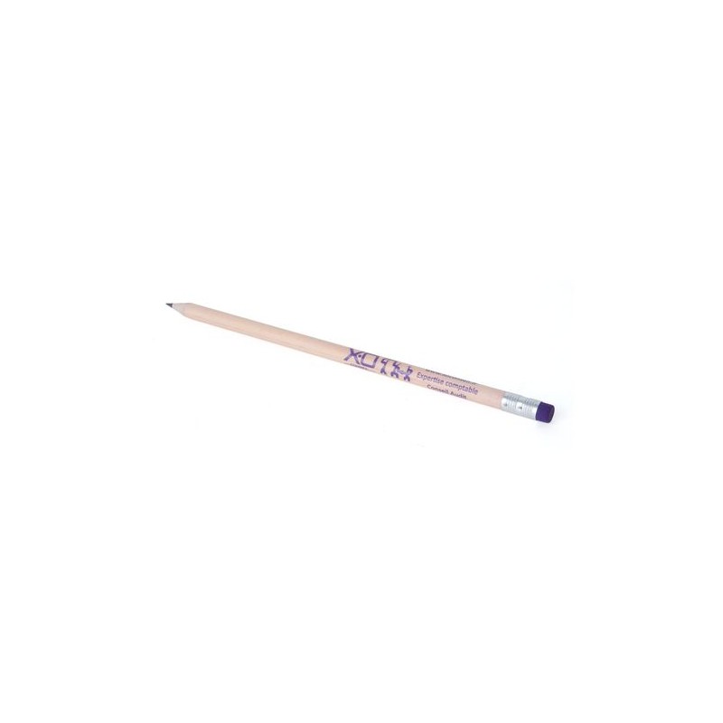 Crayon Écolo ROND 17,6 cm Incolore - T Gomme cadeau entreprise pas cher