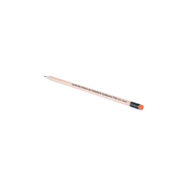 Crayon Écolo ROND 17,6 cm Incolore - T Gomme impression haute définition