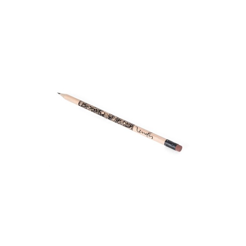 Crayon Écolo ROND 17,6 cm Incolore - T Gomme objet promotionnel éco-responsable