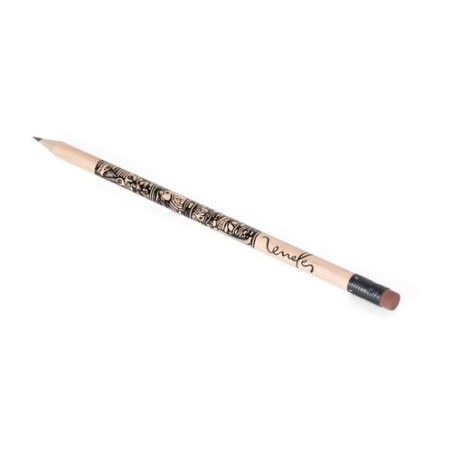 Crayon Écolo ROND 17,6 cm Incolore - T Gomme objet promotionnel éco-responsable