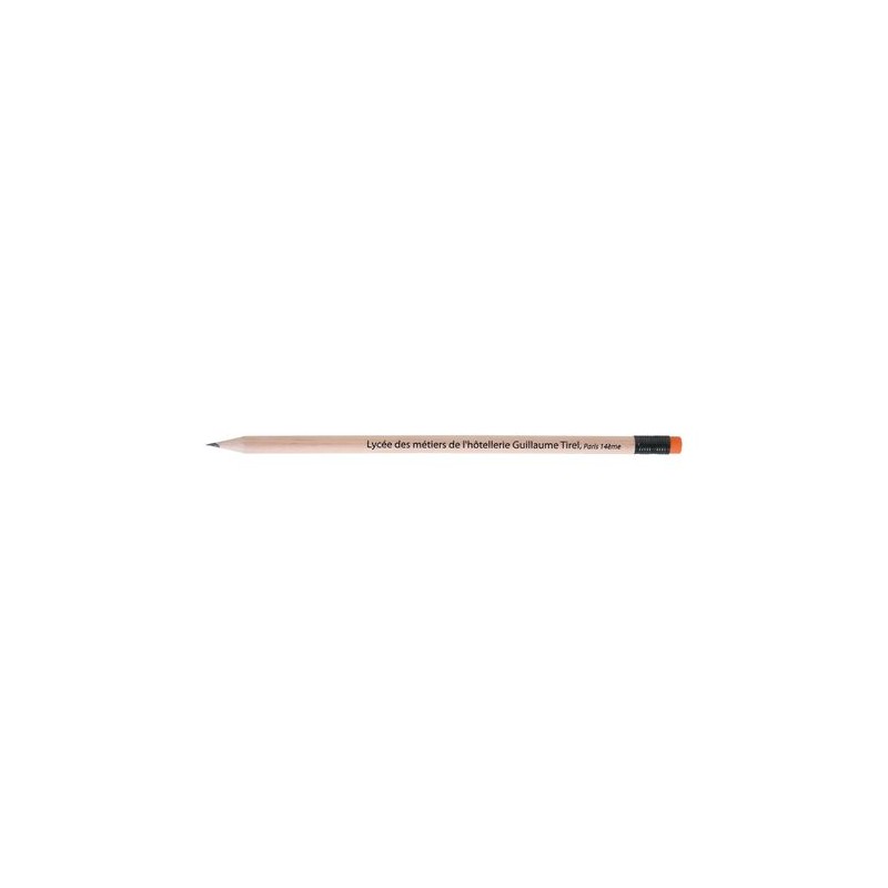 Crayon Écolo ROND 17,6 cm Incolore - T Gomme objet promo petit budget