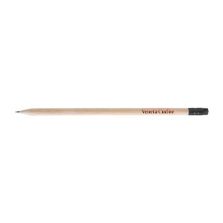 Crayon Écolo ROND 17,6 cm Incolore - T Gomme personnalisable avec votre logo