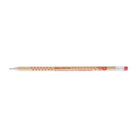 Crayon Écolo ROND 17,6 cm Incolore - T Gomme cadeau entreprise pas cher