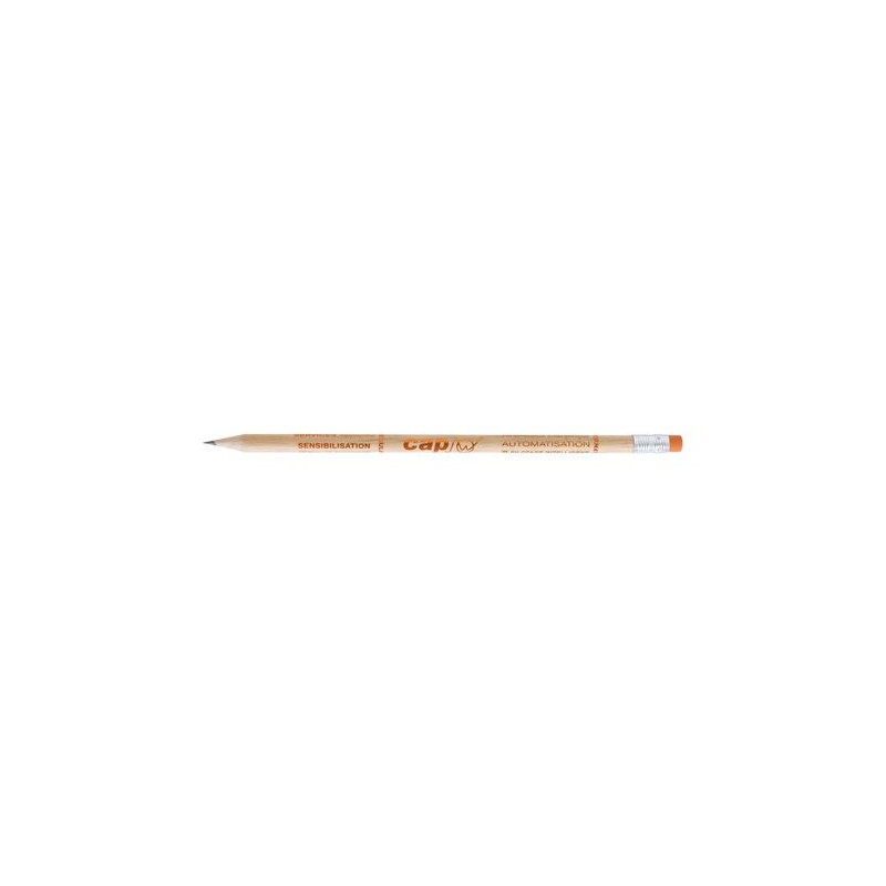 Crayon Écolo ROND 17,6 cm Incolore - T Gomme marquage laser ultra précis